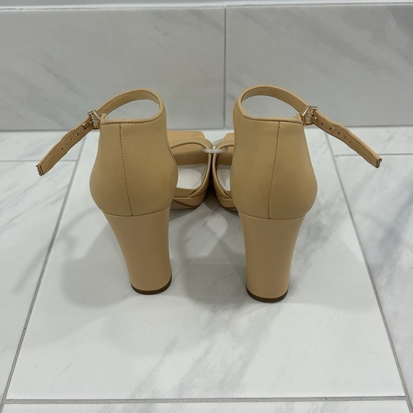 NEW! Franco Sarto Beige Leather Dima Heels- Size 9.5 - Picture 8 of 17